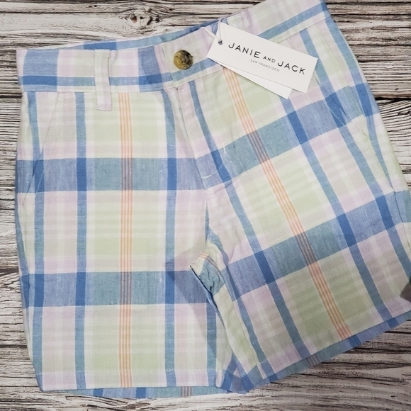Janie and Jack Plaid Shorts NWT - Picture 2 of 4